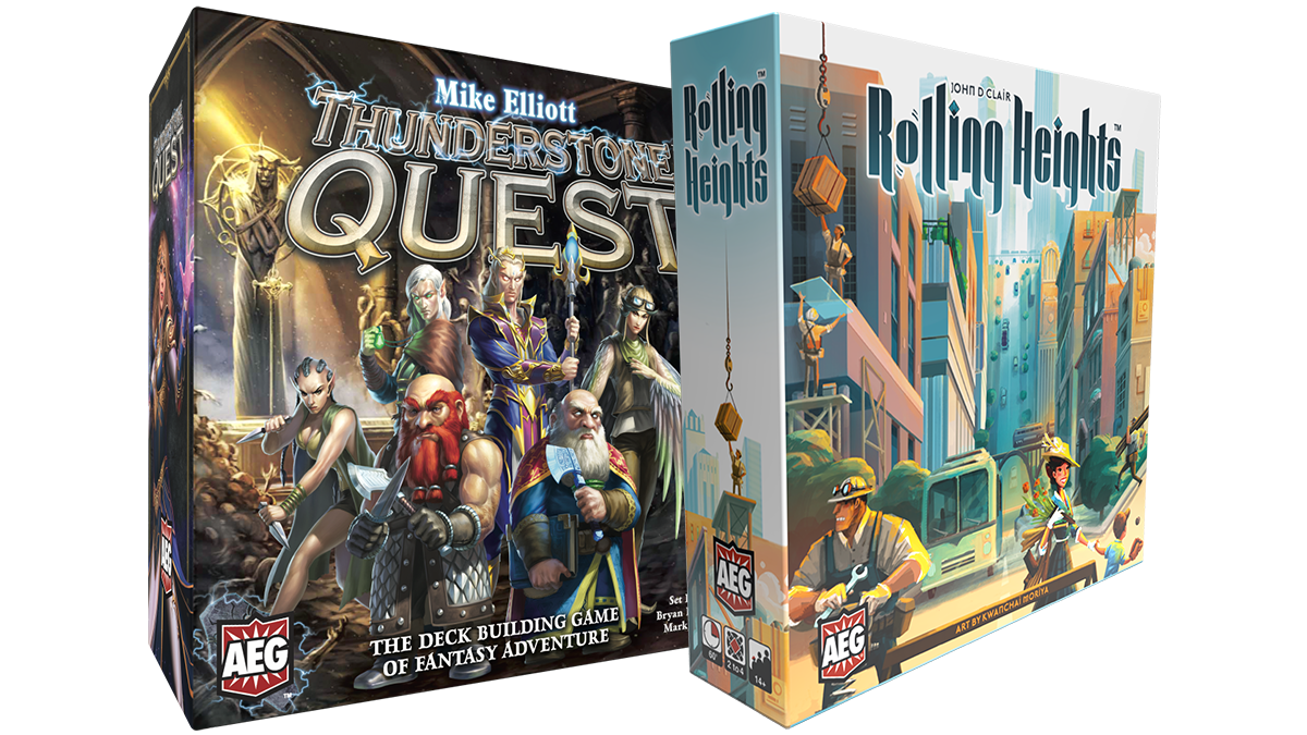 Thunderstone Quest box next to Rolling Heights Box