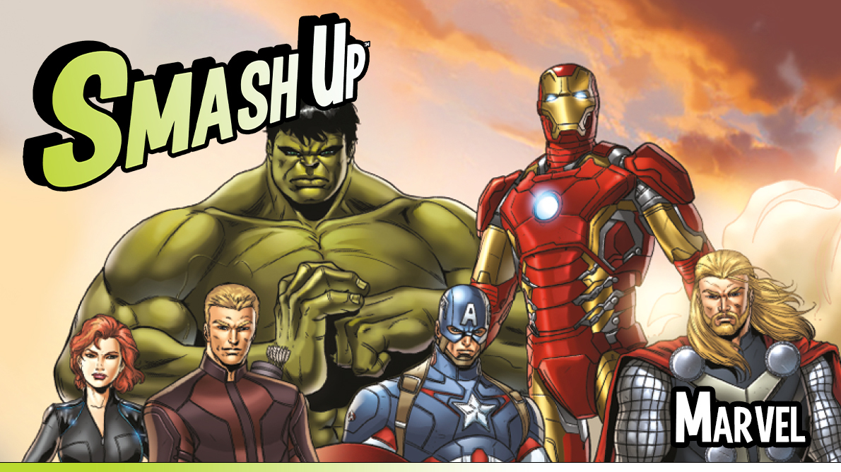 Smash Up Marvel featuring one card art