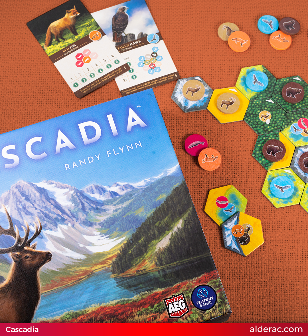 Alderac Entertainment Group (AEG) Cascadia, Award-Winning Board Game Set in  Pacific Northwest, Build Nature Corridors, Attract Wildlife, Ages 10+, 1-4