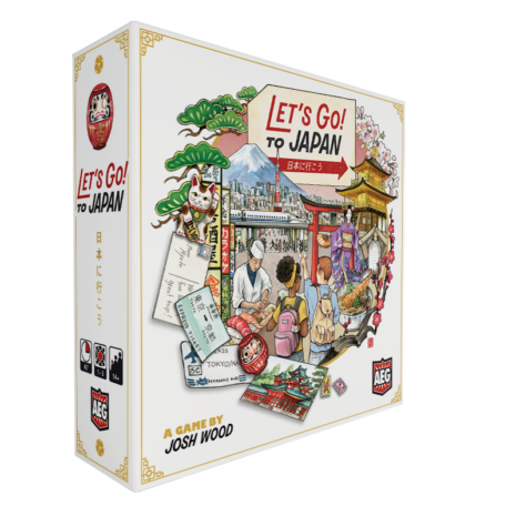 Lets go to Japan board game 3D box