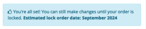 BK Order Status Message